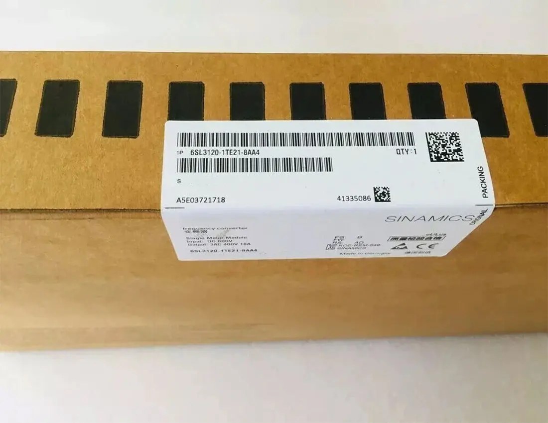 

Совершенно новый 6SL3121-1TE21-8AA3 6SL3121-2TE21-8AA3 6SL3121-1TE21-8AA4 Гарантия один год