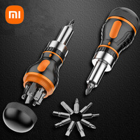 Xiaomi 9 In 1 Adjustable Ratcheting Screwdriver Set Magnetic Nut Driver Tools Multifunctional Portable Repair Combination Tools