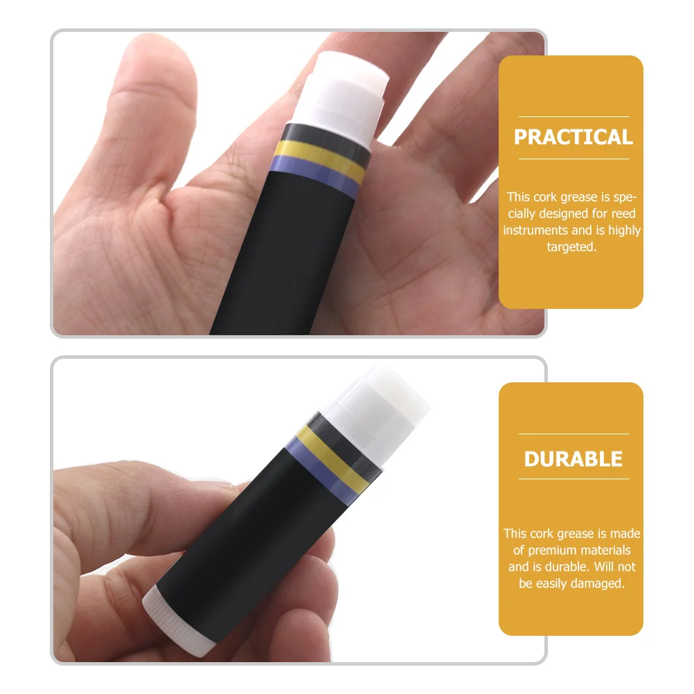 

5 Pcs Cork Paste Saxophone Grease Clarinet Stick Alto Neck Round Mouthpiece Maintenance Black Pads Accessories