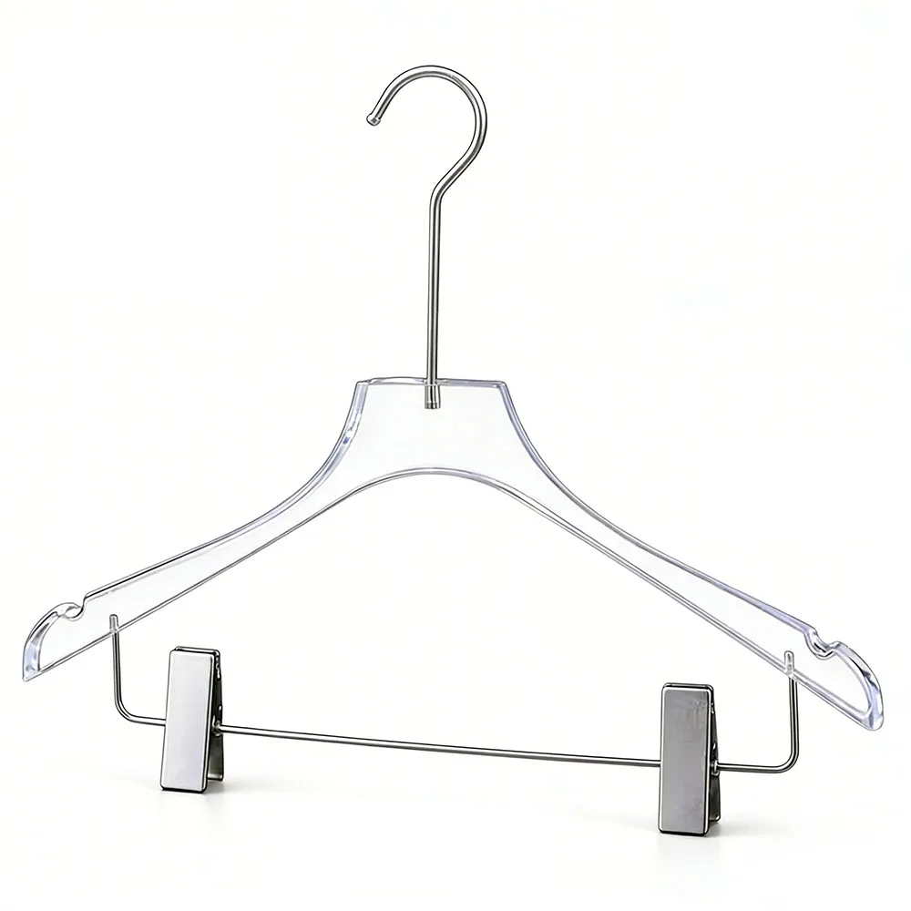 

Premium Clear Acrylic Crystal Hangers for Adult Non-Slip Thick Clothes Hanger Home Wardrobe Bedroom Storage Organizer Display