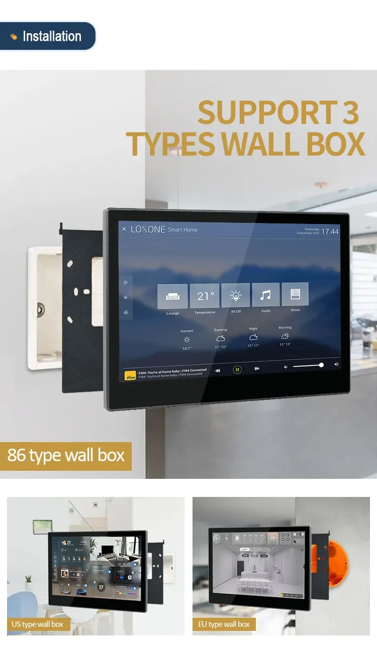 Smart Home Tuya 10 Inch IP&WIFI Security System KNX Touch Panel