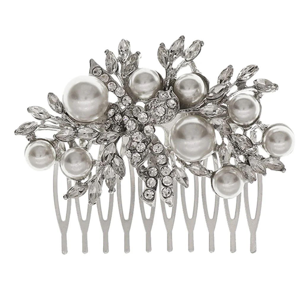 

1Pcs Retro Pearl Hair Comb Elegant Alloy Bridal Hairpin for Women Wedding Party Dance Event Hair Accessory Hairpin Comb