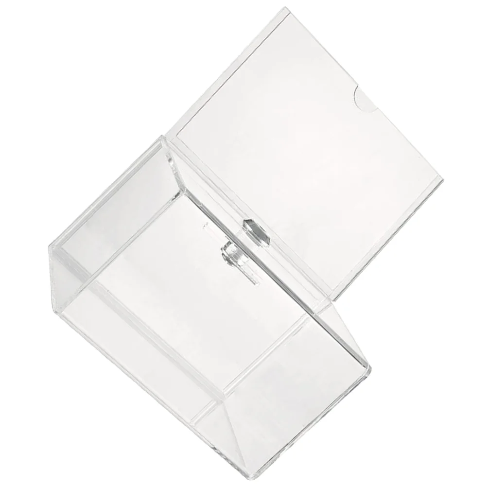 Acrylic Ballot Box Letter Post Container Donation Boxes for Fundraising Clear Window Mailbox