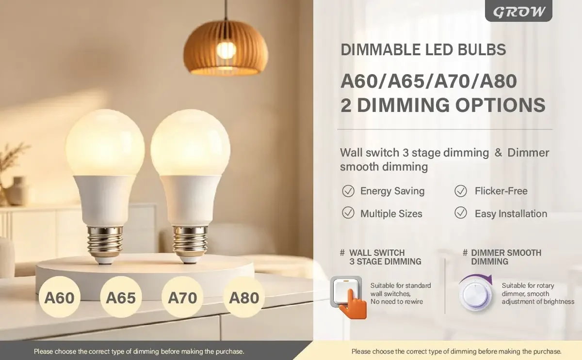 10W 15W 20W 24W Dimmbare LED-Lampe AC220-240V Drehbare Stufenlose Dimmung / Wand-Schalter-Dimmung Flimmerfreie Beleuchtung – Detail 1