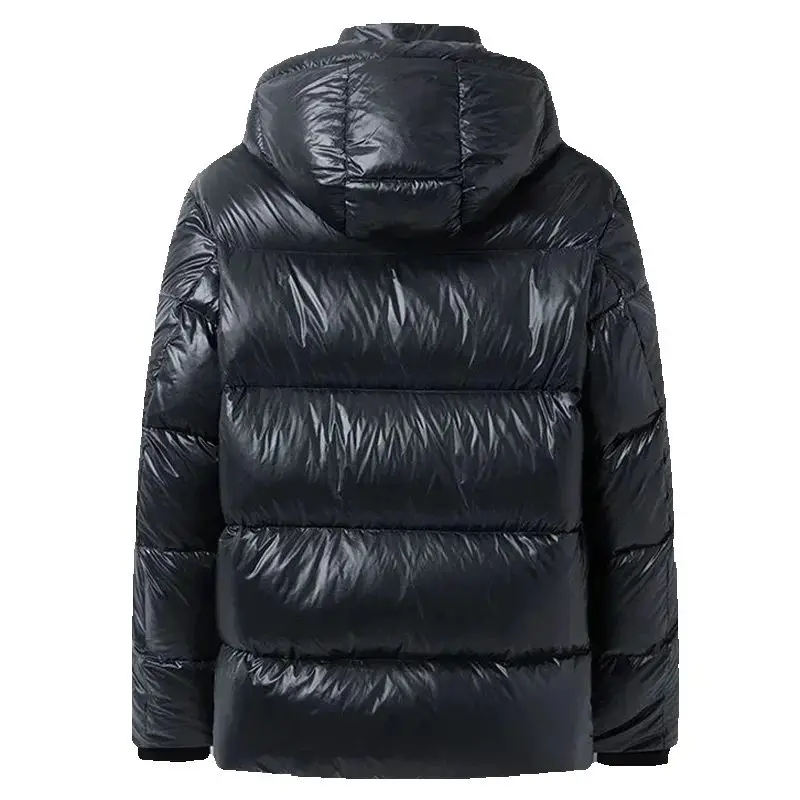 Autumn/Winter Men's Hooded Goose Down Jacket Luxury Fashion Leisure Outdoor Waterproof Warm Down Jacket
