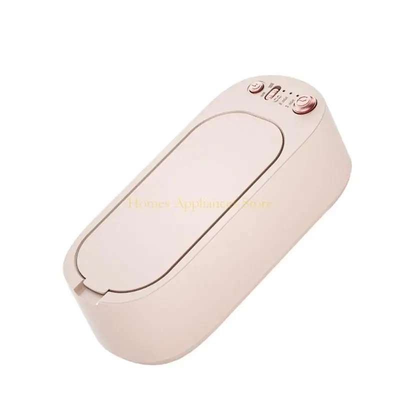 D0AB Plastic 3 Gear Ultrasonic Glasses Cleaning Machine High Frequency Vibration Eyeglass Cleaner for Sparkling Clean Eyewear