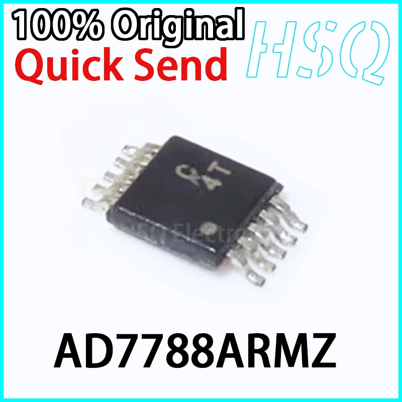1PCS New AD7788ARMZ Surface Mount MSOP10 Silkscreen C4T Analog-to-Digital Converter (ADC) Chip in Stock