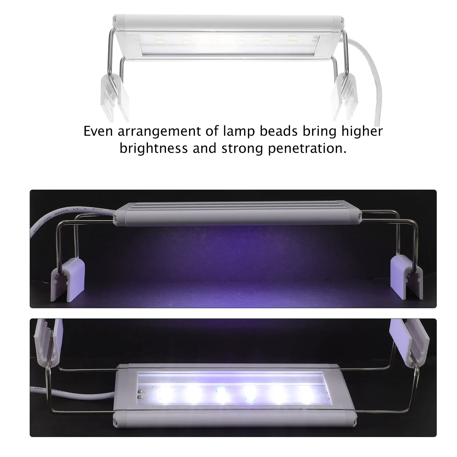 

Aquarium St Light Brackets Transparent Acrylic Sheet Easy Clean Full LED Fish Tank Lamp Frame Lighting Holder Aquatic
