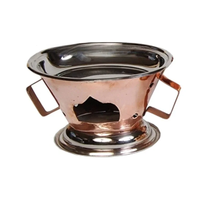 

Round food warmer, side handle top quality polished finished self-service warmer