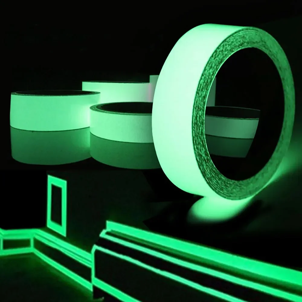 Self-adhesive Room Decoration Luminous Tape Wall Stickers Emergency Signs Glow in the Dark Waterproof Sealing Tape Adhesives