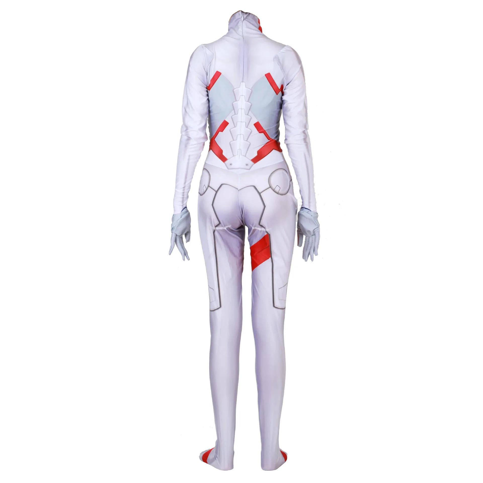 Querida na fantasia Cosplay Franxx, Macacão apertado, Roupa de festa de Halloween, 1 Pc, 02