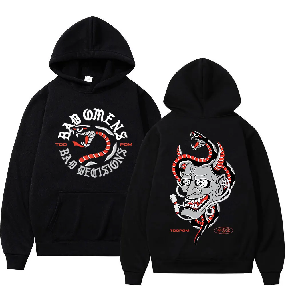 

Bad Omens Band A Tour of The Concrete Jungle Tour Print Hoodie Fashion Rock Oversized Sweatshirt Unisex Gothic Vintage Pullovers