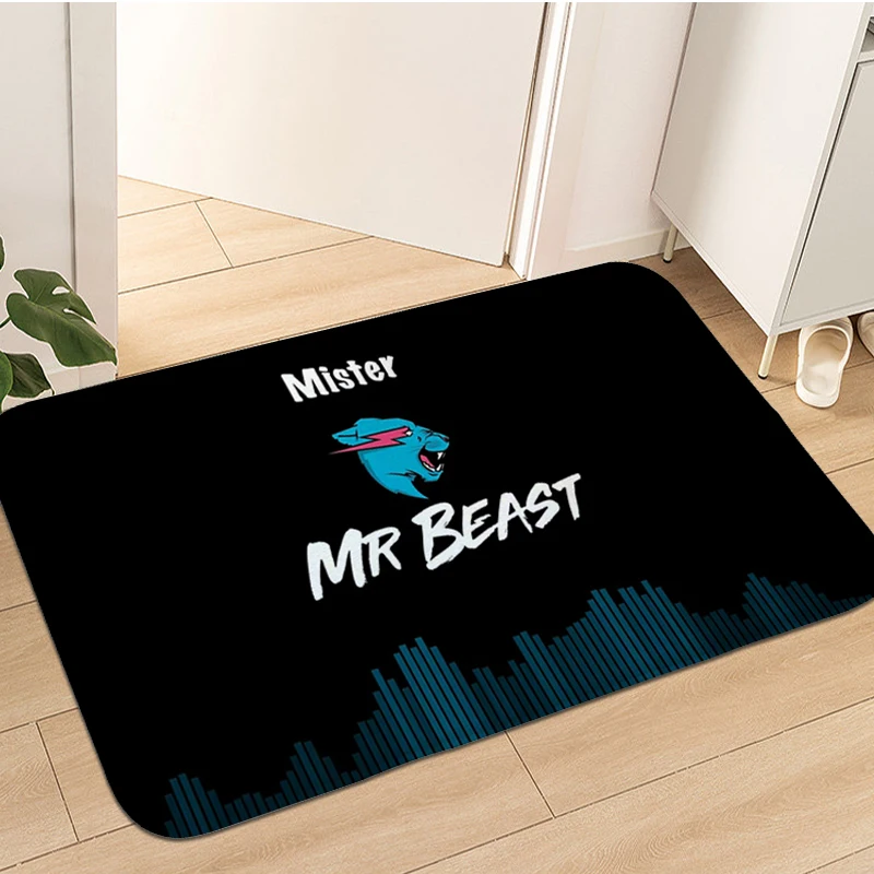 Main Door Entry Mat Mr B-Beasts Custom Doormat Corridor Kitchen Floor Carpet Interior Home Decor Items Balcony Bedroom Rug