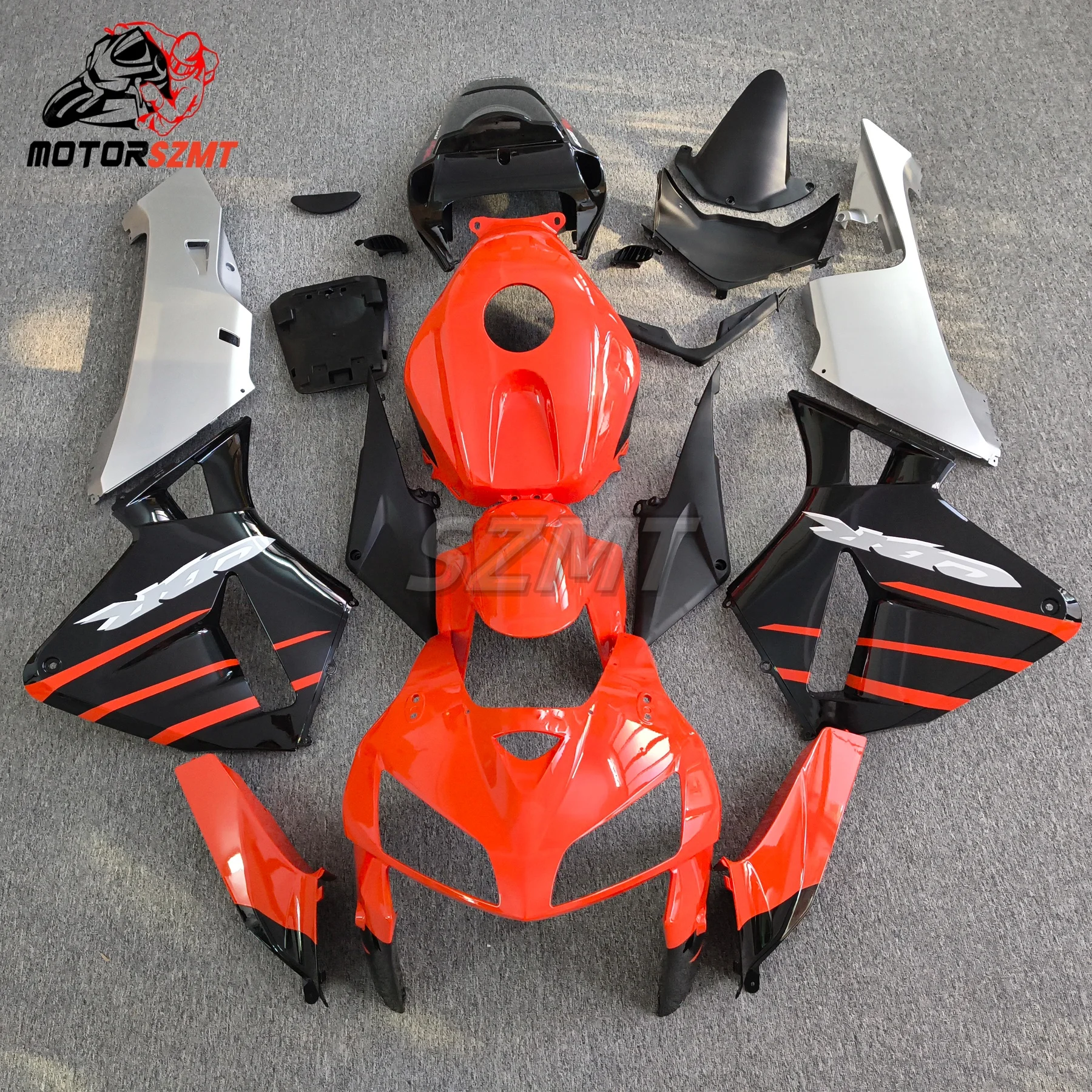 

New ABS Motorcycle Whole Fairings Kit Fit For HONDA CBR600RR CBR600 RR F5 2003 2004 03 04 Bodywork Set Silver white