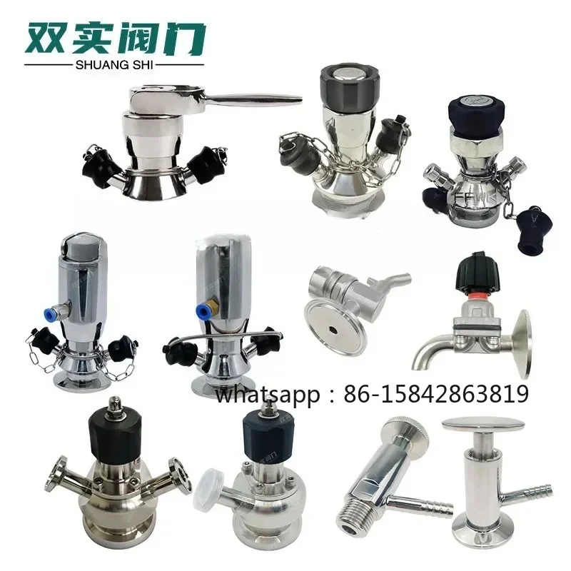 316L Stainless Steel Sanitary Grade Food Aseptic Sampling Valve, Pharmaceutical Equipment Quick Opening Welding