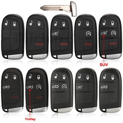 Jingyuqin etui na kluczyk zdalnego sterowania do Jeep Grand Cherokee Dodge Ram 1500 Journey Charger Dart Challenger Durango Chrysler 300 2/3/4/5BTN