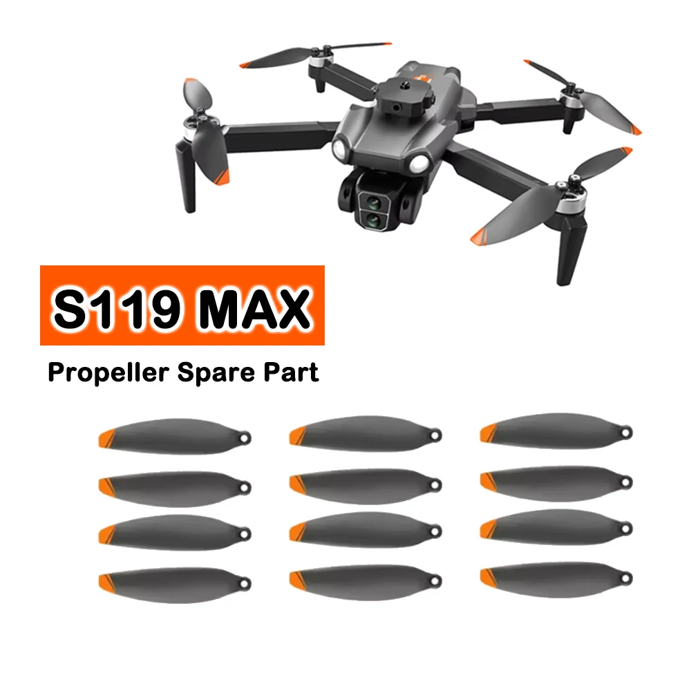 S119 MAX Drone Original Propeller Spare Part S119MAX Brushless Quadcopter Main Blade CW CCW Rotor Maple Leaf Part Accessory