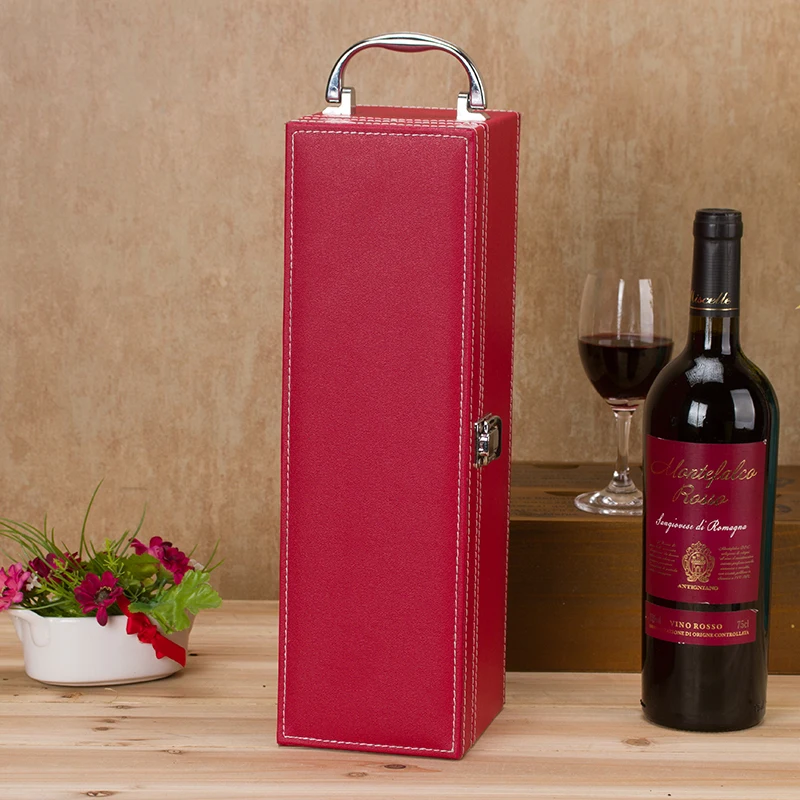 High-End Single Bottle Red Wine Box Wine Gift Box Universal Red Wine Packaging Box Handmade Wine Case Wine Storage Box