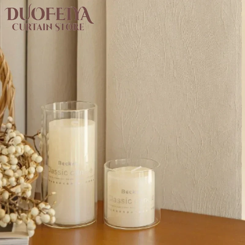 

Milk Tea Luxury Chenille Curtains for Living Room Bedroom Dining Blackout Custom Elegant Simple FashionTulle Nature Vertically