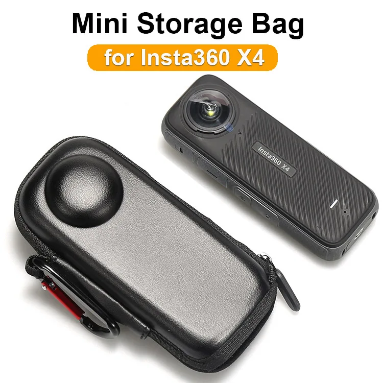 Mini Storage Case for Insta360 X4 X3 Accessories Portable Anti-scratch Protective Camera Bag for Insta 360 X4 X3 Action Camera