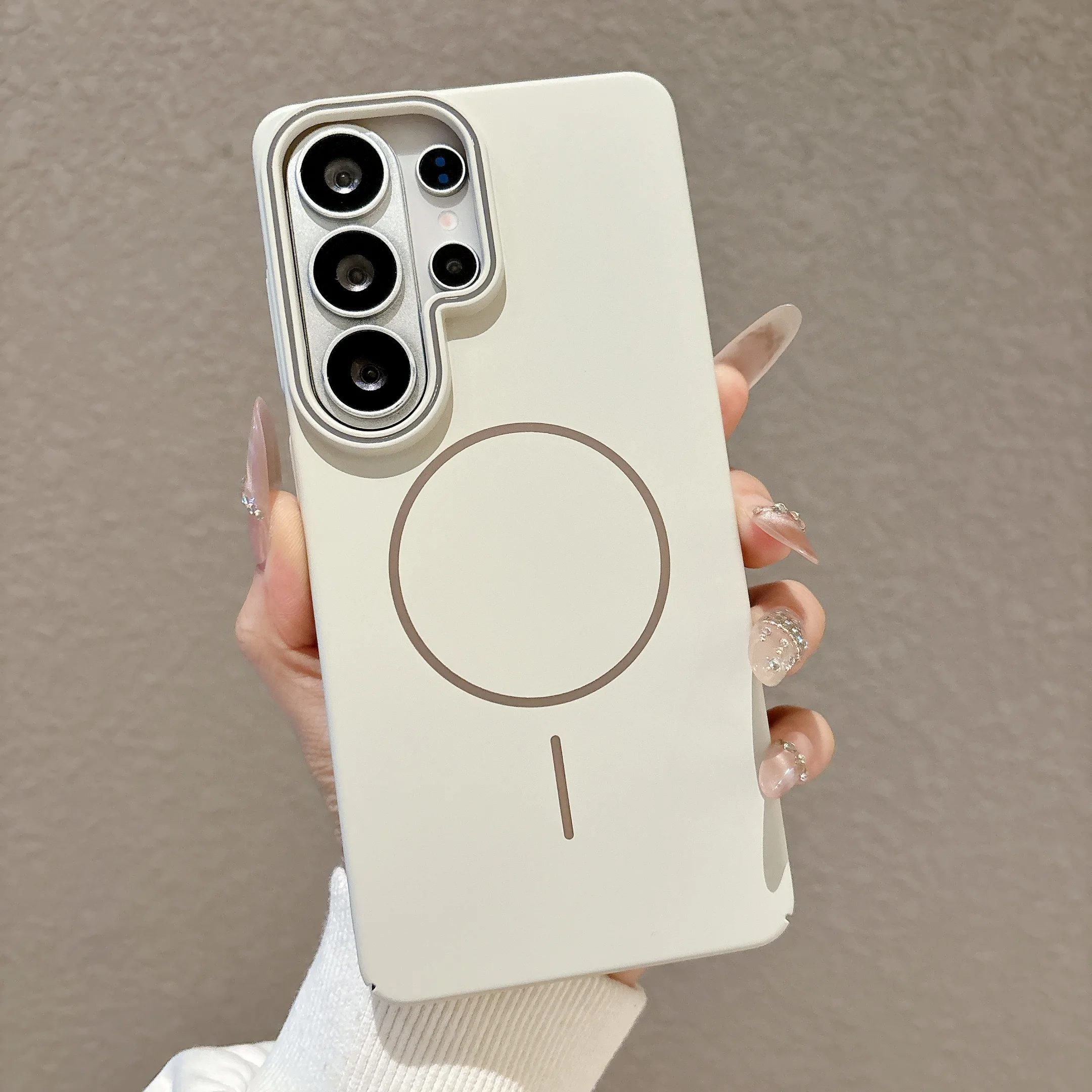 For Samsung Galaxy S26 Ultra Case Matte Magnetic Wireless Charging Candy Color Frosted Colorful Protection Back Cover Funda