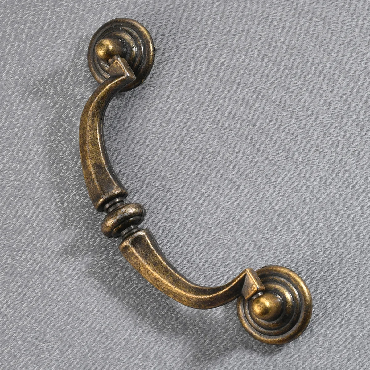 370 antique cabinet furniture hardware cabinet door four-hole handle European alloy hole spacing 100mm