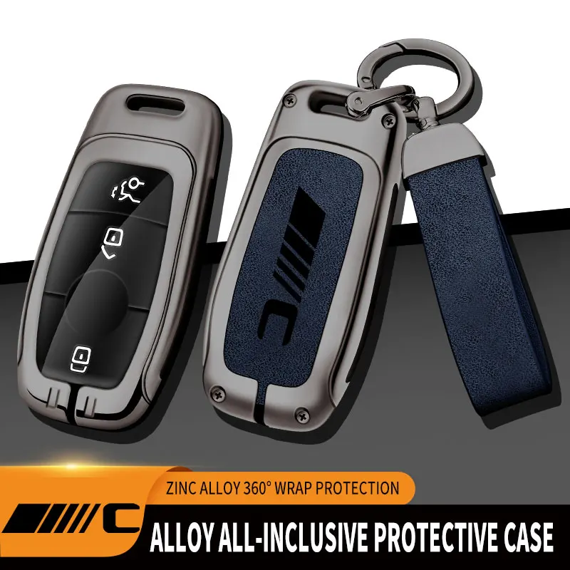 Zinc alloy car key cover for Mercedes C-Class remote protector Mercedes C300 C260 C200 C180 key cover car accessories