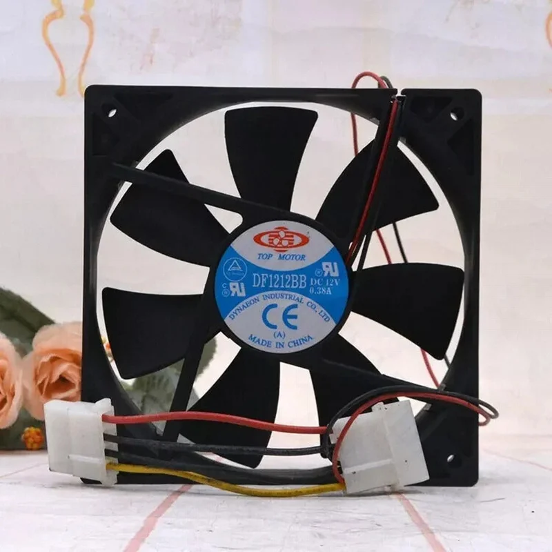 TT  TOP MOTOR DF1212BB DC12V 0.38A 12025 12cm 4-Wire Cooling Fan