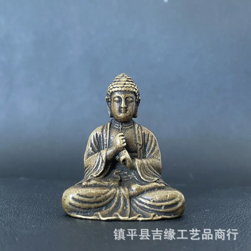 Wholesale Two Pieces Price Wisdom Boxing Seal Buddha Ancient Buddha Statue Small Size Portable Pocket Sakyamuni Buddha Buddha Bu