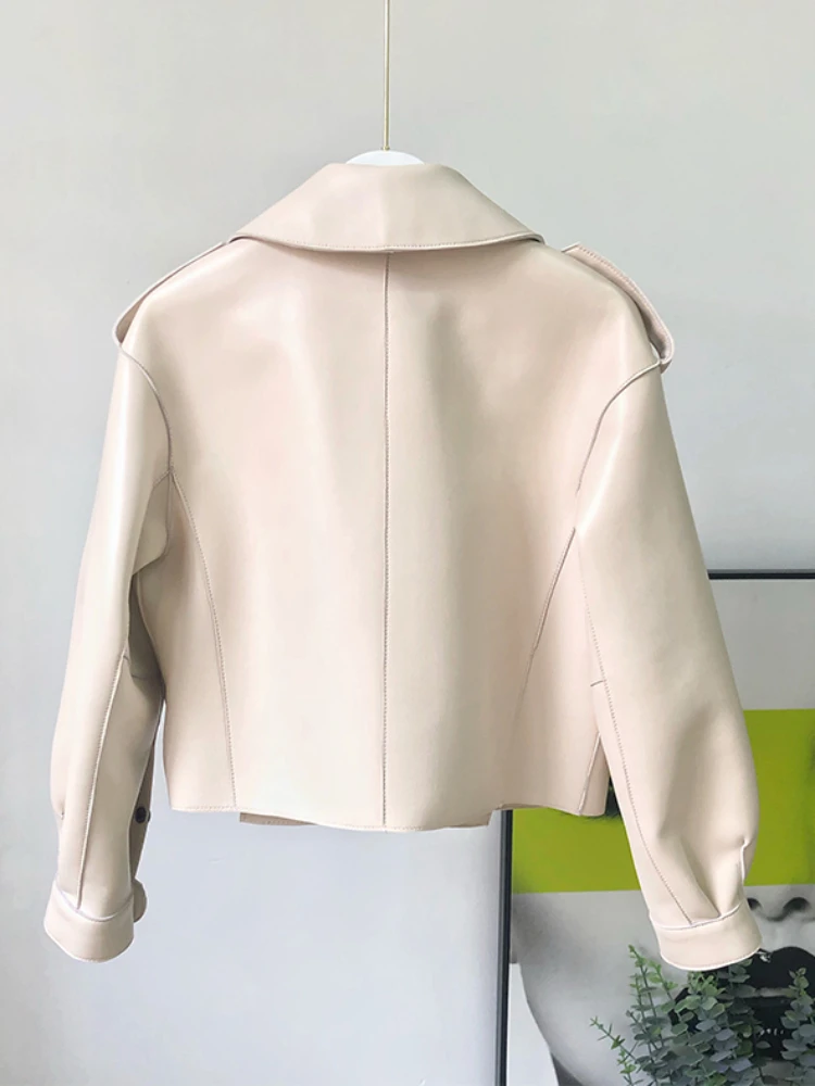 Fitaylor-chaqueta de cuero PU para mujer, abrigo informal a prueba de viento para motocicleta, primavera y otoño