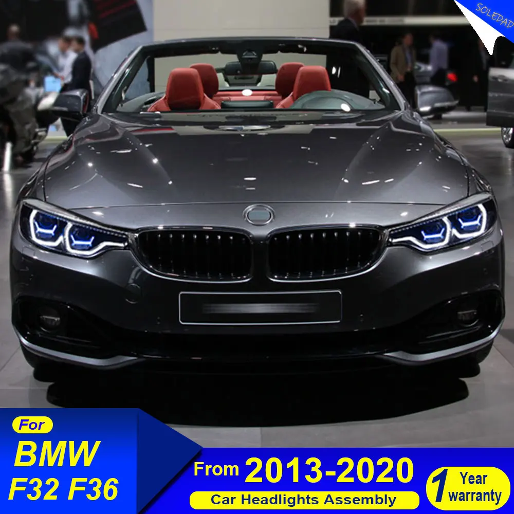 Car Front Headlights For BMW 4 Series F32 F36 2013 2014 2015 2016 2017 2018 2019 Fiesta LED Lens HeadLamp Styling Accessories