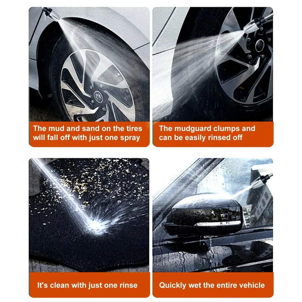 Pressure Washer for Driveway Turbo Scrubber for Garden High Pressure Washer Kit with Metal Extension Pole 5m Hose for Car
