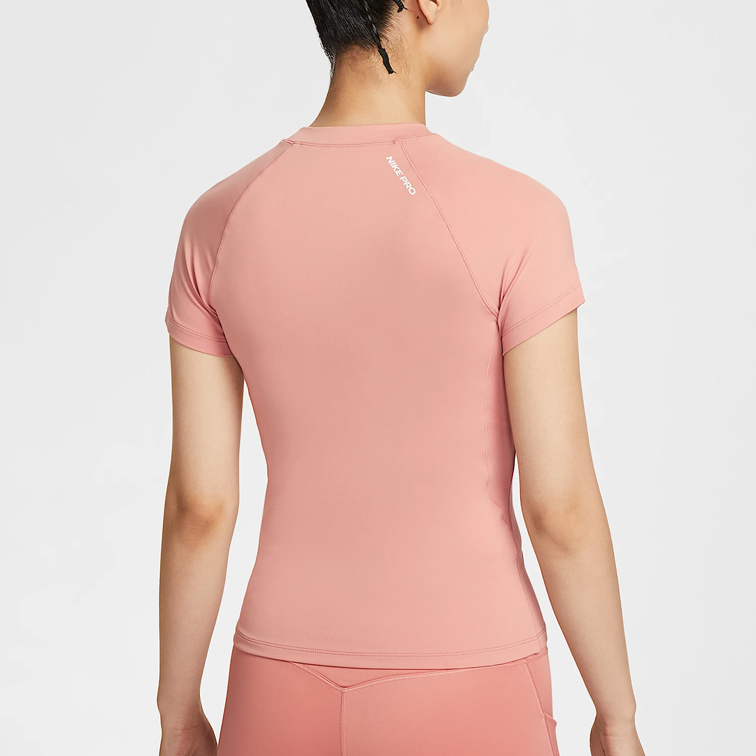 Nike genuine Pro Dri FIT women's tight fitting sports training short sleeves FV7843-685