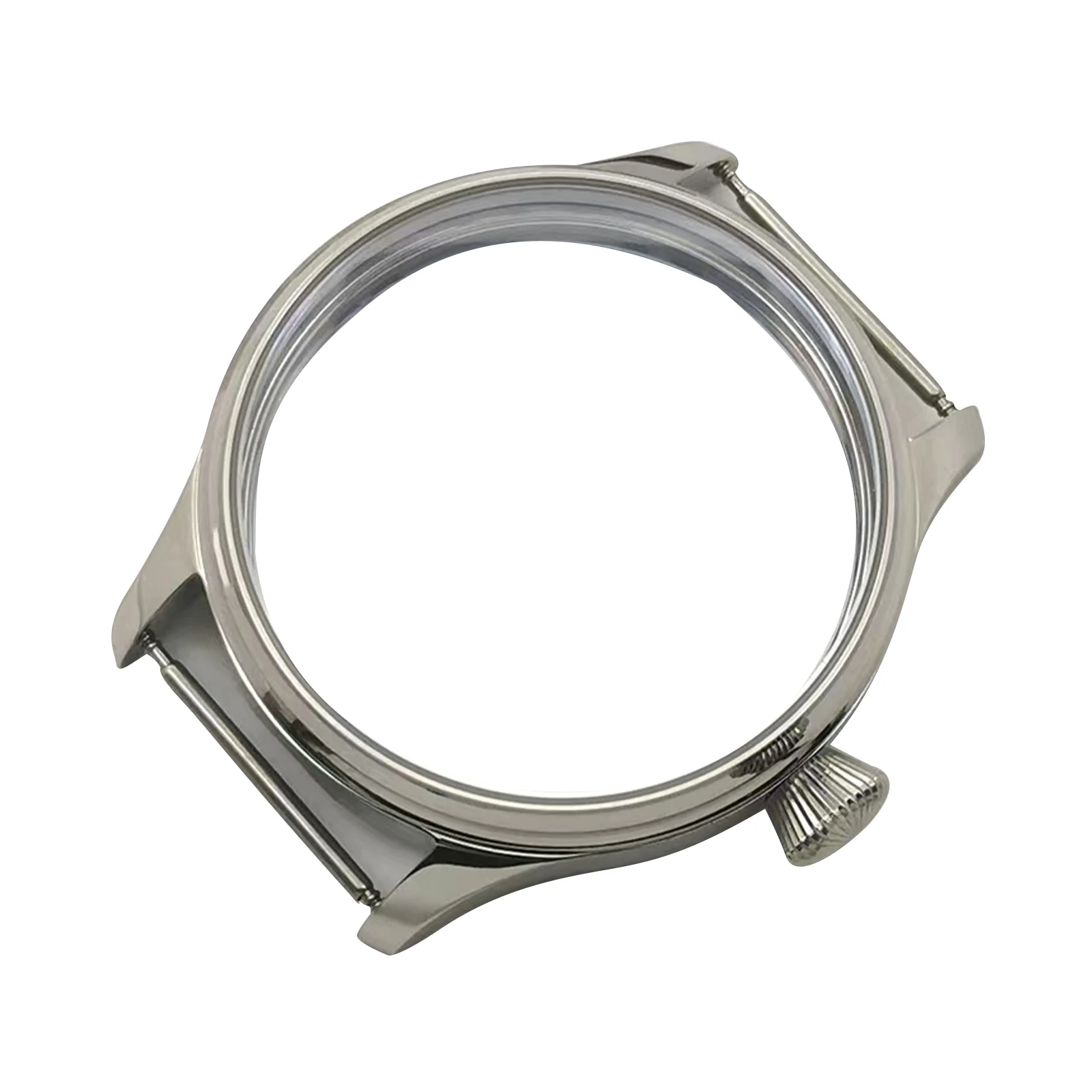 1 قطعة حافظة ساعة من الفولاذ المقاوم للصدأ مقاومة للماء مع حافظة تاج مناسبة لحركة ETA6497 6498 النورس ST3600 ST3620