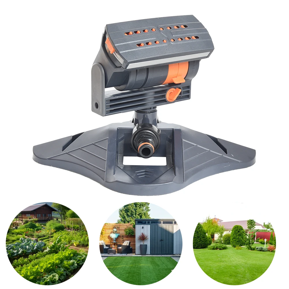 

Mini Oscillating Sprinkler Adjustable Irrigation Watering System 16 Holes Irrigation Large Coverage Lawn Sprinkler for Outdoor