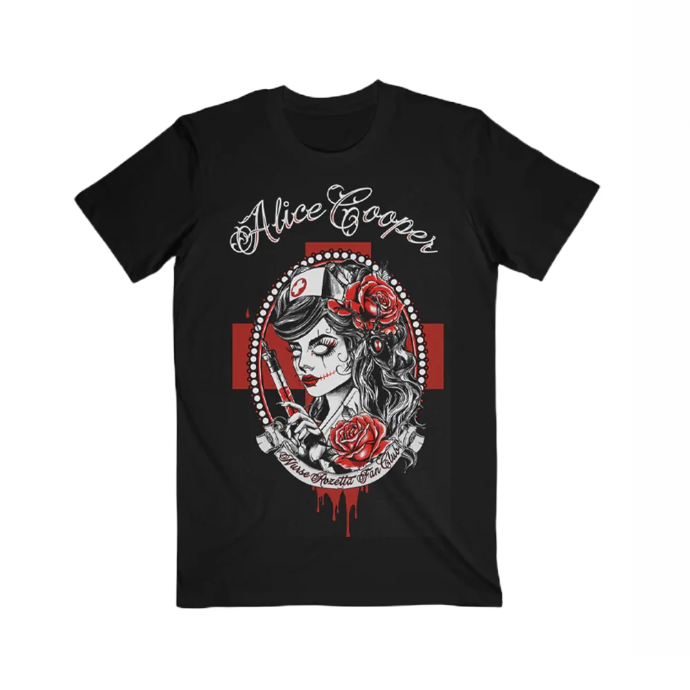 Alice Cooper Vintage T-shirt Yes I Am Old But I Saw Cotton Men Goth Style Novelty T shirt 1986 Tour New Tee Tshirt mens Tops