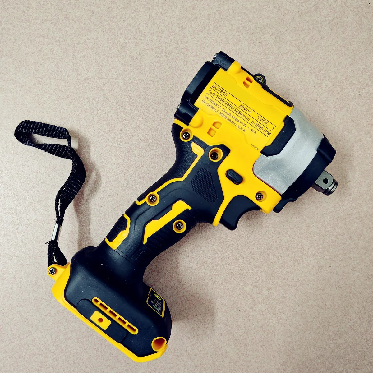Brushless Impact Wrench for DeWalt, Motorista Sem Fio, Reparação de Carro Elétrico, Ferramentas Elétricas, Bateria 20V, 4 Engrenagens, 520N.m, 1/2\
