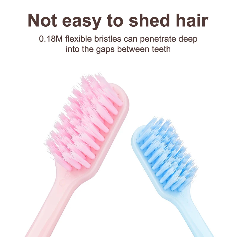 3Pcs Travel Toothbrush Foldable Portable Small Dental Brush Adult Soft Toothbrush Candy Colors Cleaning Tooth