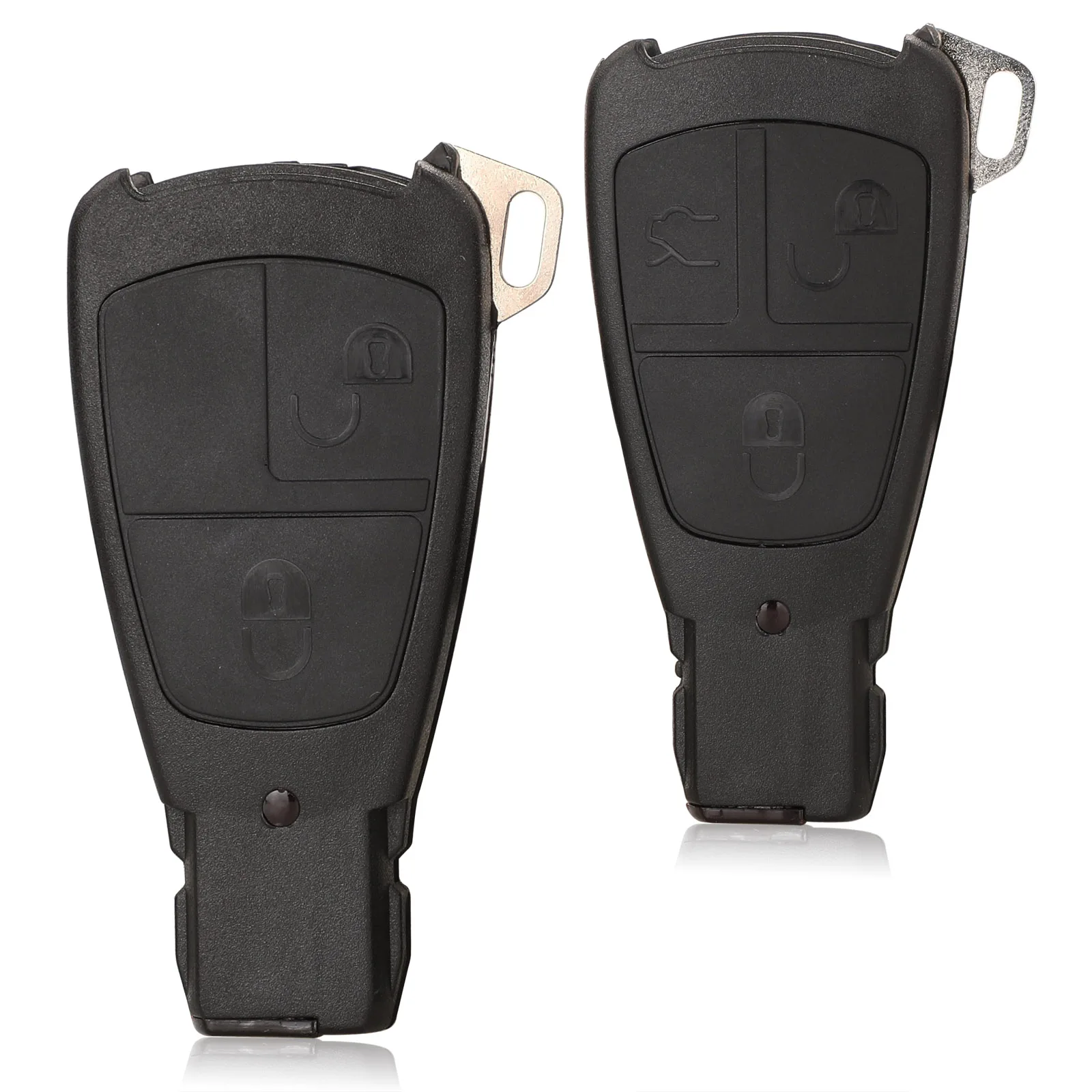 

jingyuqin 2/3 Buttons Remote Car Key Shell Case For Benz Mercedes C B E Class W203 W211 W204 YU BN CLS CLK Fob Replacement
