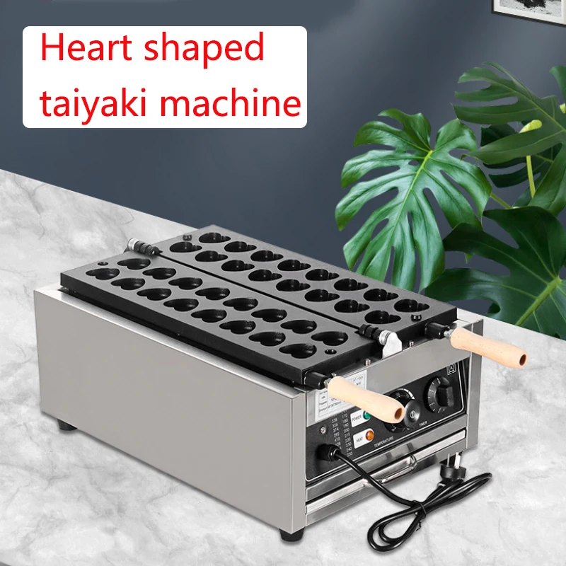 Commercial Mini Pancakes Machine 16 Holes Heart Shaped Mini Dutch Pancake Waffle Makers 3000W Poffertjes Grill Machine
