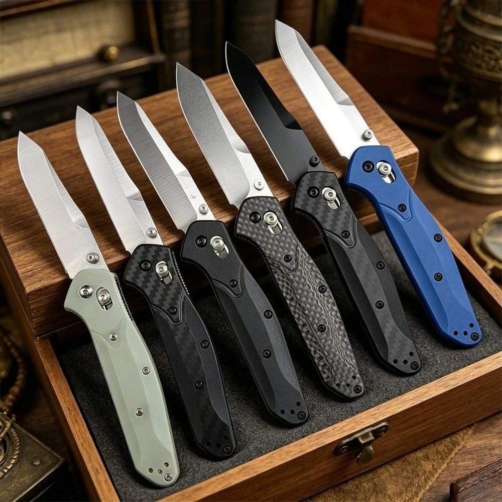 BM 940 Portable Folding Knife D2 Blade Carbon Fiber Handles Excellent Outdoor Hunting Hiking Pocket Knife Tactical EDC Tools