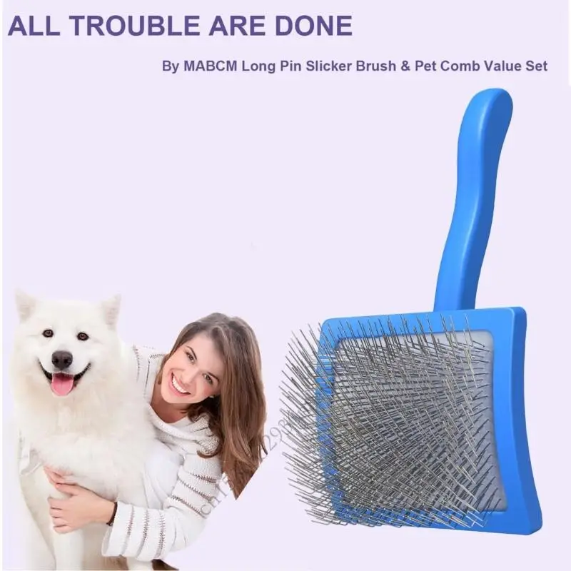 K43D Đa năng chăm sóc thú cưng chải chuốt để loại bỏ các nút tóc abs pet slicker Brush cho chó nhỏ mèo thỏ