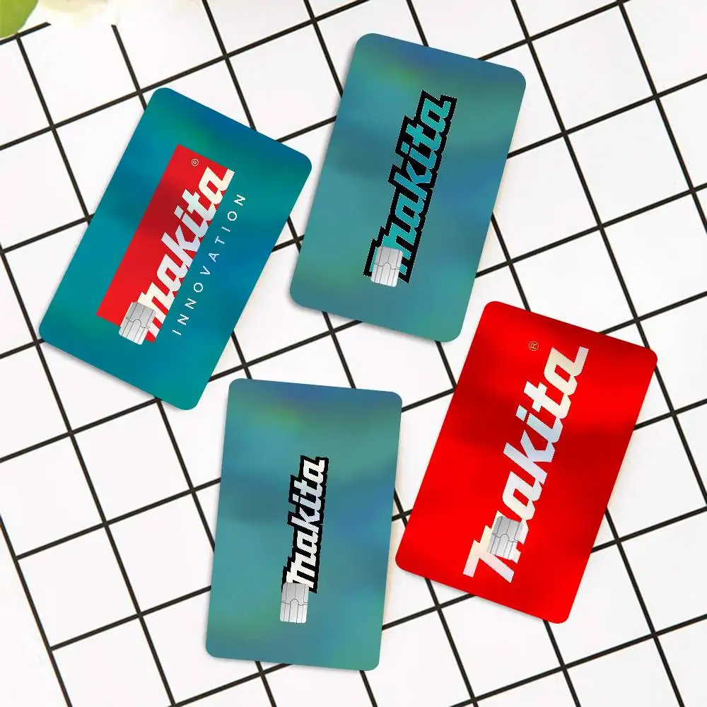 M-Makitas Tool Logo Modern Laser Shiny Bank Card Stickers Fashion Daily Decoration