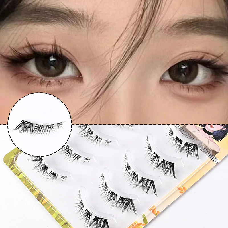 

False Eyelashes Korean Style Bride Makeup Rich Daughter Fairy Hair Natural Rich Colorful Fox Tie Oblique Fly