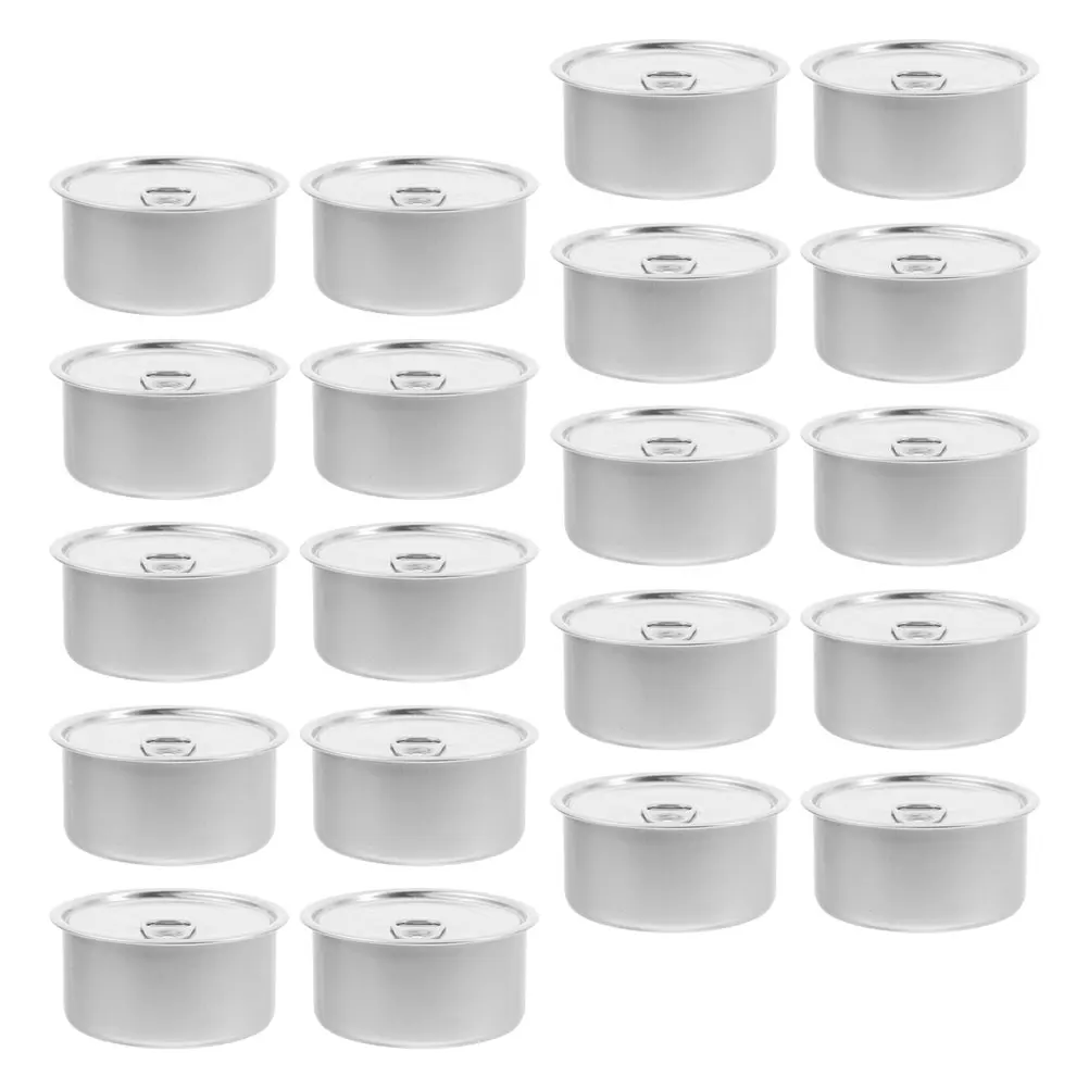 

20pcs 180Ml Aluminum Tin Cans Airtight Portable Food Storage Containers For Coffee Tea Pet Snacks Candy Outdoor Travel Reusable