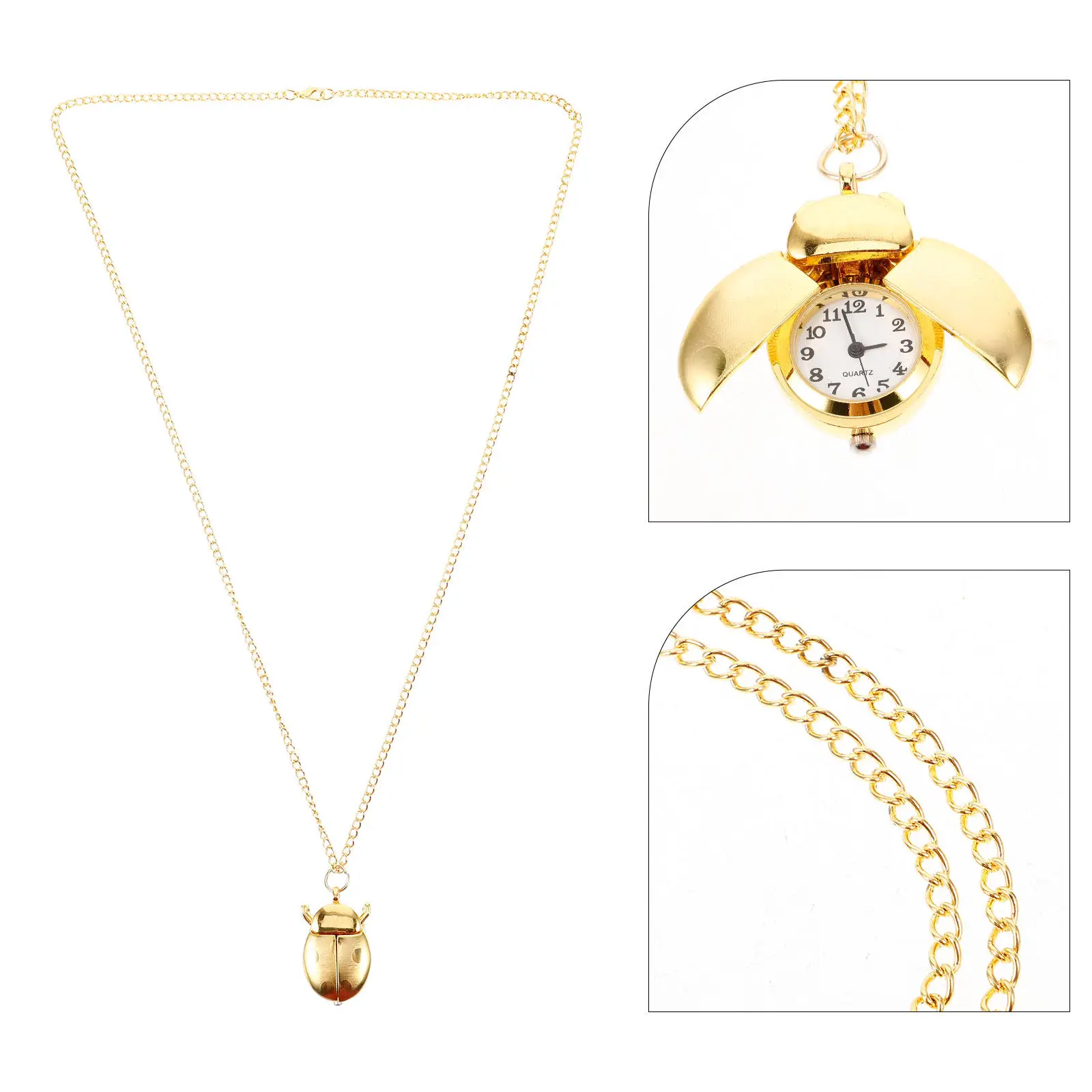 

Маленькие винтажные карманные часы с дизайном в виде жука, кварцевый механизм, откидная крышка, портативные карманные часы с цепочкой, ретро, унисекс, модные