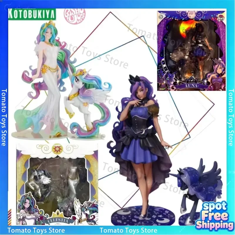 Kotobukiya Bishoujo Statue for Princess Celestia and Princess Luna My Little Pony 1/7 Scale Anime Action Figure Model Toy