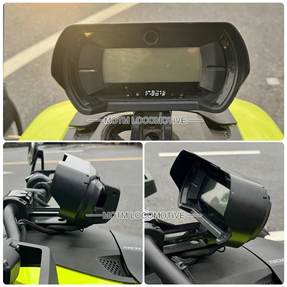 FOR Can-Am Ryker Motorcycle Gauge Shading Shield Dustproof Instrument Frame Non-destructive Installation 2019 2025 #4