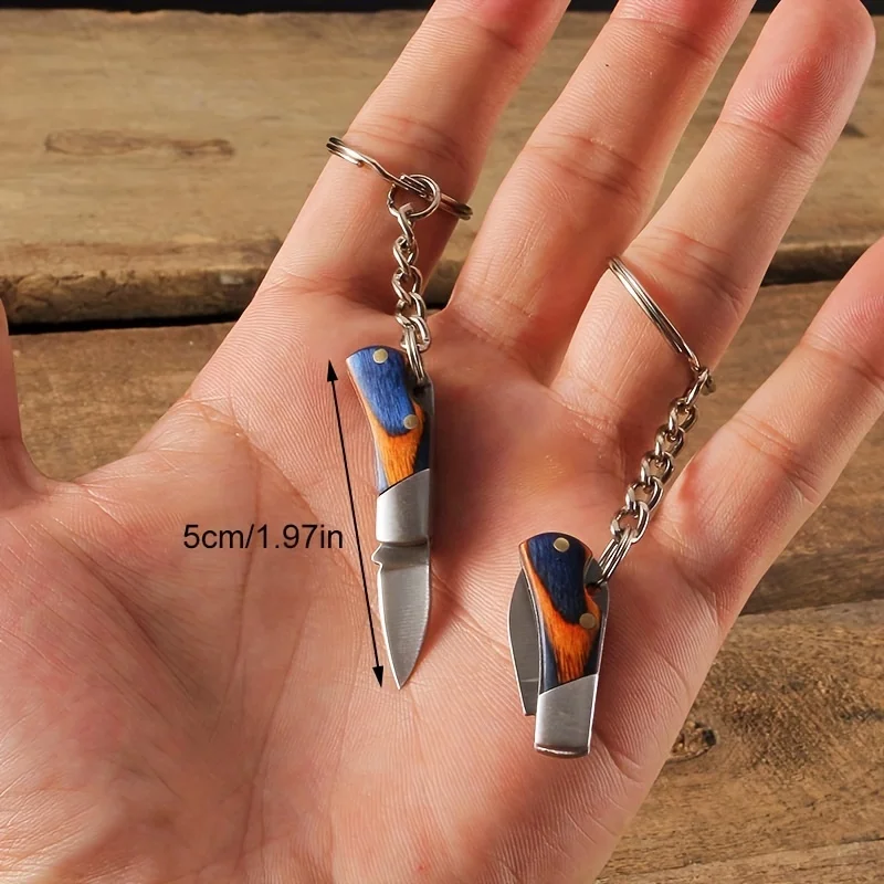 Portable Small Blade Portable Keychain Folding Pocket Knife EDC Stainless Steel Unboxing Knife Pendant Gift