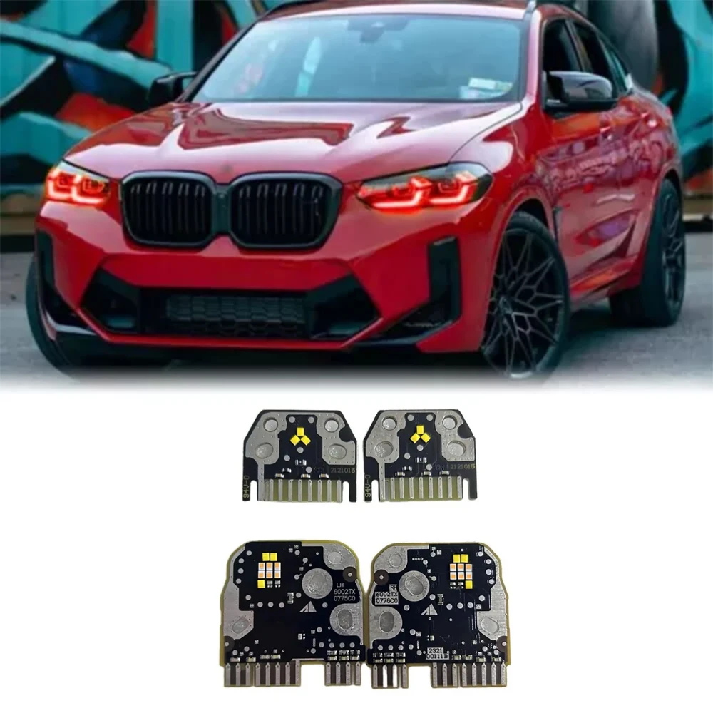 

For 2022-2024 BMW X3 X3M F97 G01 X4 X4M G02 Daylight Refit Red Blue Yellow Angel Eyes DRL Superbright Daytime Running Light